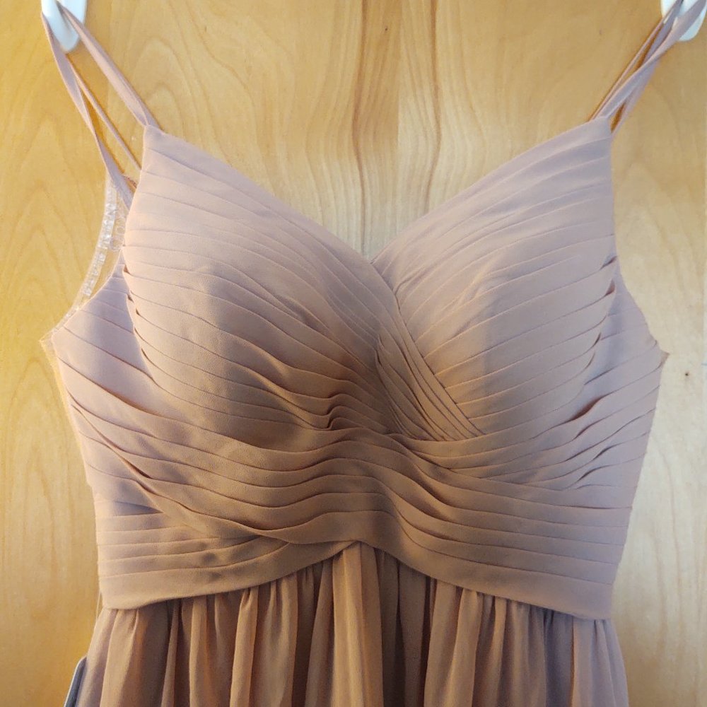 Dusty rose wedding guest dress